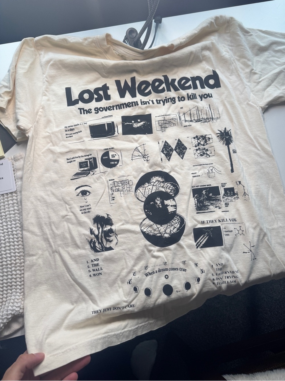Phoebe Bridgers ‘Lost Weekend’ tour merch tee